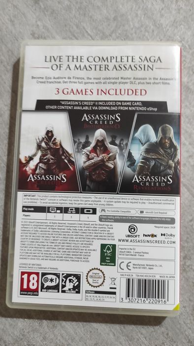 Jogos Nintendo Switch Assassin's Creed The Ezio Collection