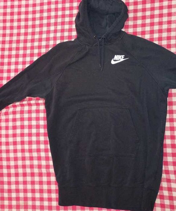 Bluza damska Nike z kapturem bawełna czarna rozmiar S / M