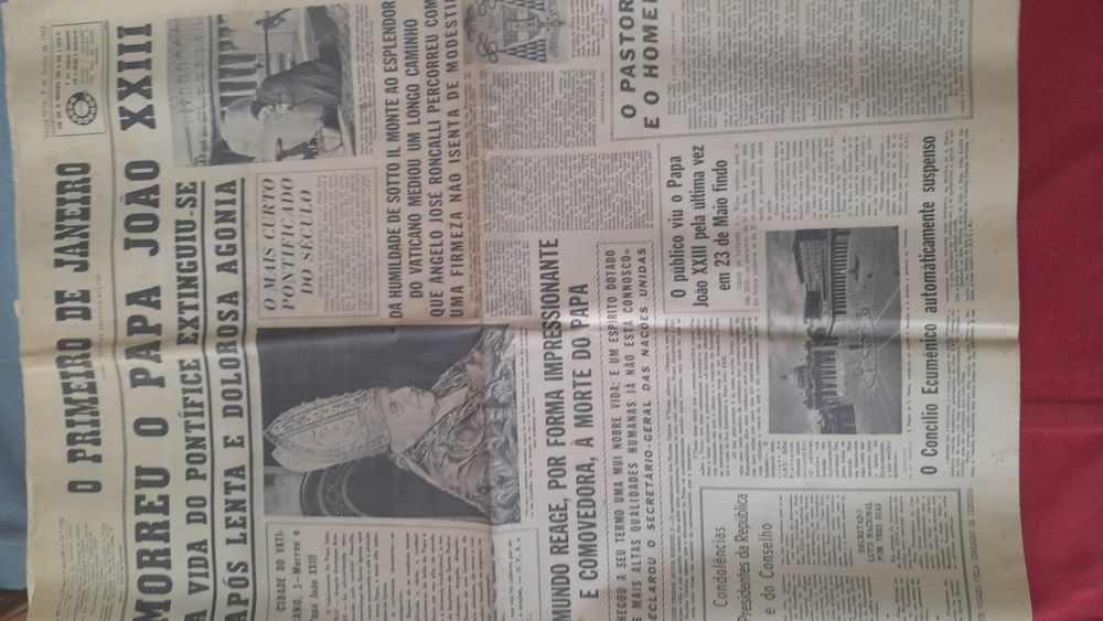 Jornais antigos O Primeiro de Janeiro