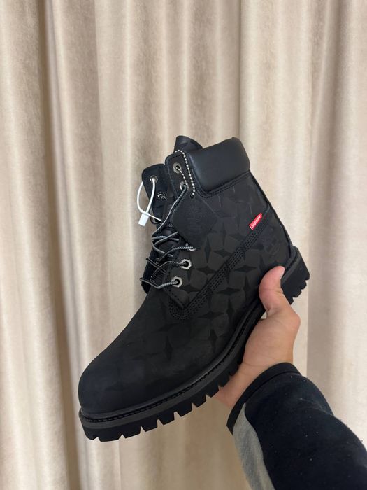 ТОПОВА ЯКІСТЬ‼️Черевики Timberland x Supreme Black (Чорні),timberland.