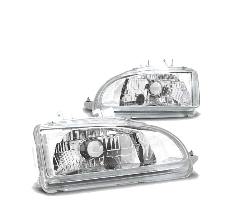 FARÓIS ANGEL EYES HONDA CIVIC 91-95 2D 3D CHROME CROMADO