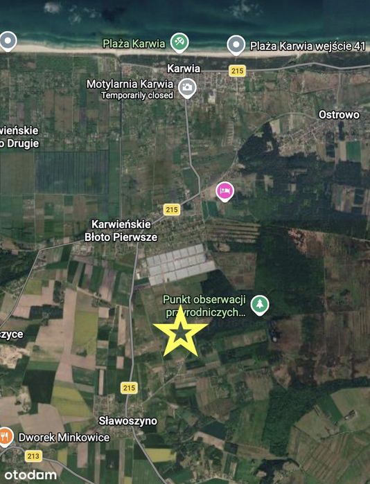 Działka budowlana 4,34 ha – ul. Spacerowa, Sławoszyno gm. Krokowa - Widok 2