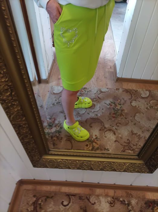 Spódnica damska dresowa limonka.