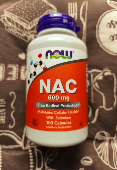 NAC (N-ацетилцистеїн) Now Foods 600 1000 мг АЦЦ НАК iherb 100 120