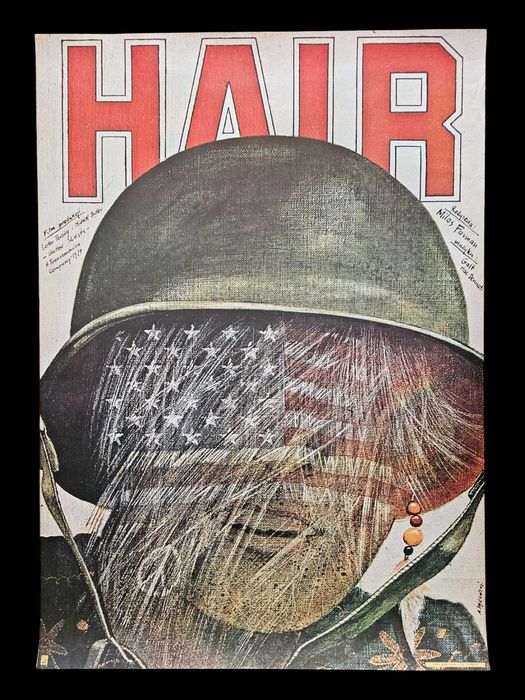 Plakat Hair Andrzej Pągowski PIERWODRUK 1980