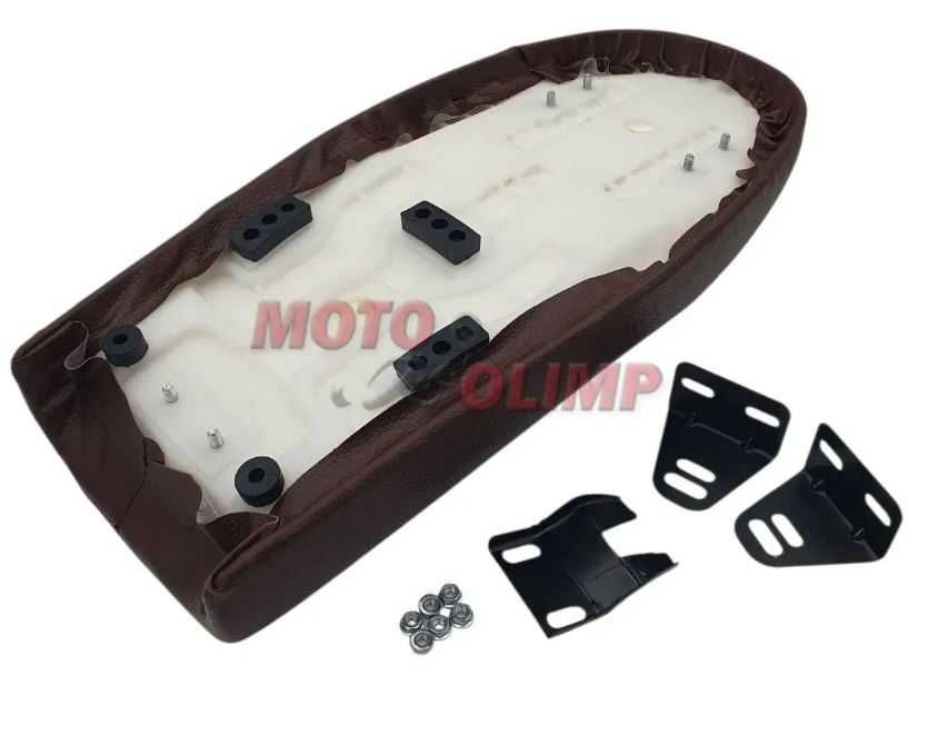 Сидіння на ретро мотоцикл кастом (Street Cafe Racer Bobber) з горбом