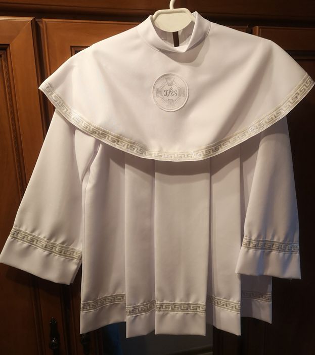 Alba komunijna Chłopięca rozmiar 134 / 140 Stan bdb Komża komunijna
