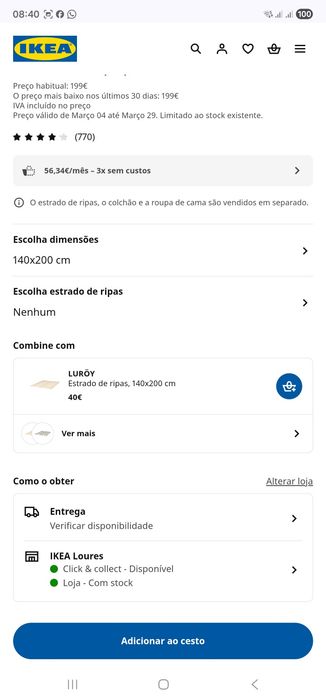 Cama IKEA Songesand