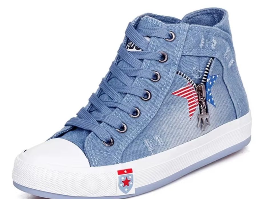 Trampki wysokie denim nowe