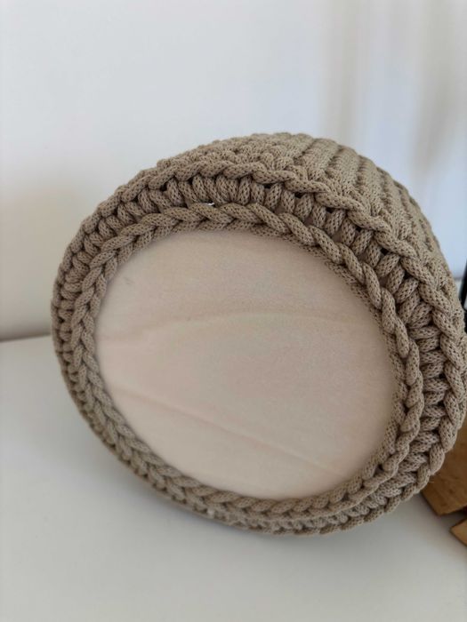 Koszyk ze sznurka bawełnianego handmade