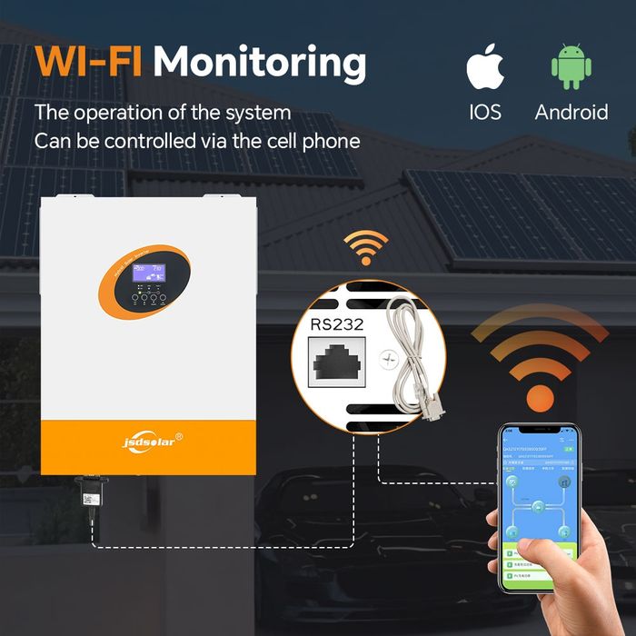 Гібридний інвертор JSD solar 24В/4кВт