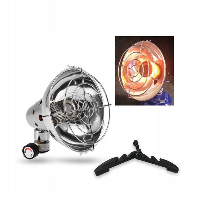 Kempingowy podgrzewacz Przenośny namiot Piecyk gazowy Stal nierdzewna