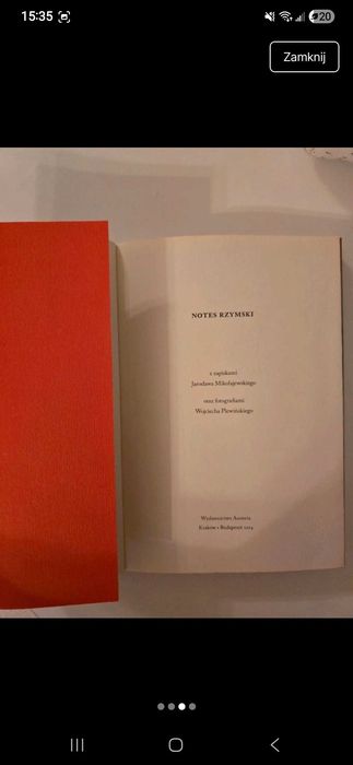 Notes rzymski fotografie/notatnik