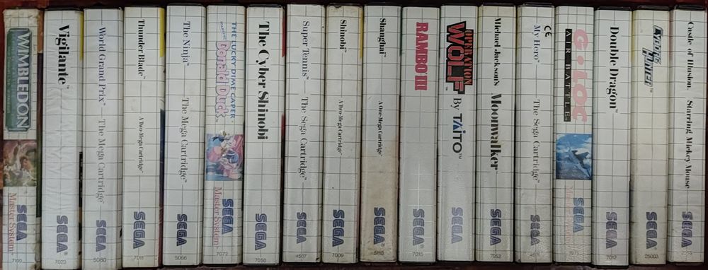 Jogos SEGA (Master System, GameGear, Mega Drive, e 32X)