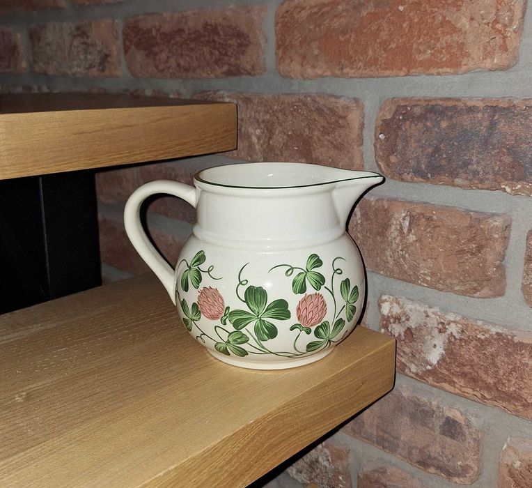 Dzbanek ceramiczny z motywem koniczyny - 1 litr