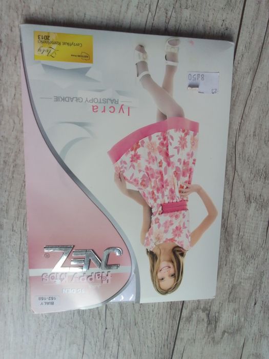 Rajstopy białe dla dziewczynki r. 152-158