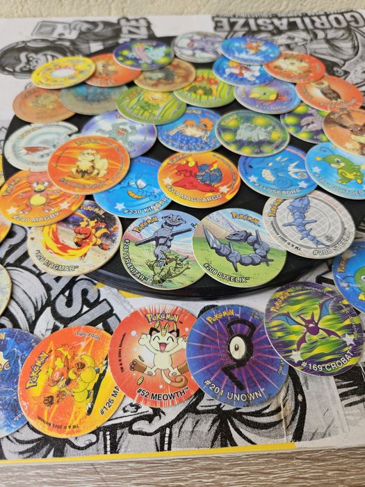 Pokemon Tazos Lot 40+ Vintage