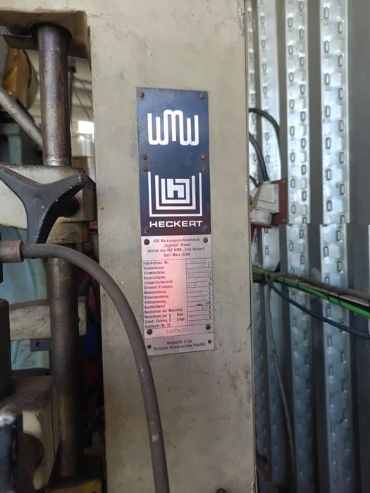 Entalhadora Vertical Hidráulica WMW Heckert SgHFe 230/II DDR Alemanha