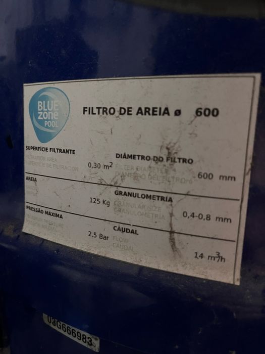Filtro areia piscina