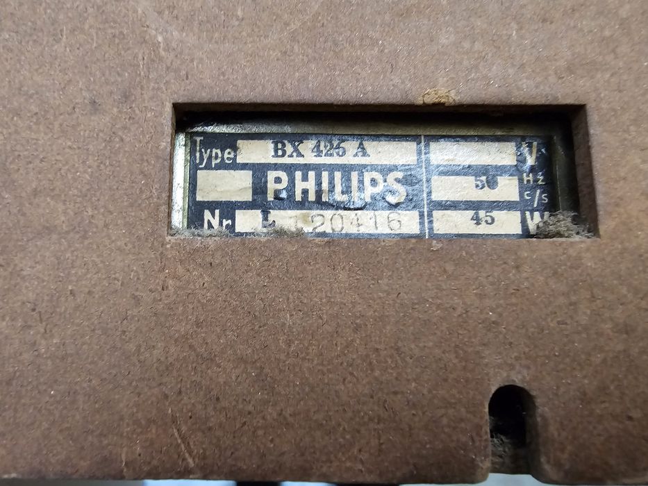 Rádio Antigo Philips BX426A (Anos 50) - Baquelite Vintage - Peça de Co