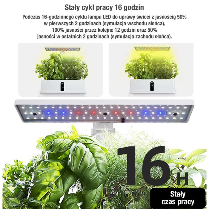 Ogród hydroponiczny 9 doniczek LED 15W