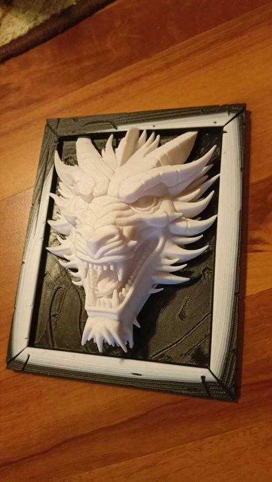 Obraz 3d Smok do ćwiczeń malowania PLA+