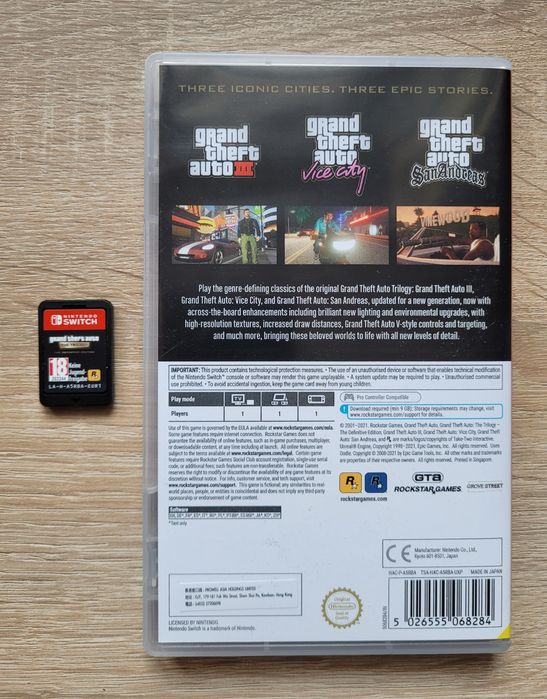 Grand Theft Auto The Trilogy Nintendo
Switch polskie napisyTrzy gry