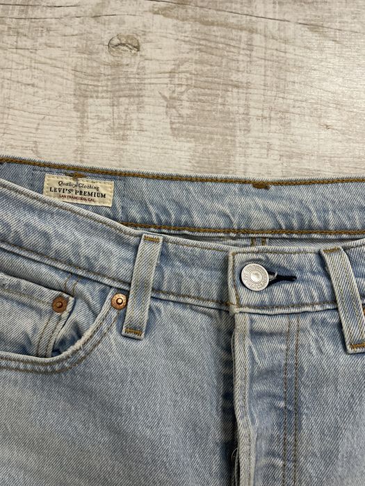 Джинсы Levis 501 синие джинси levi’s с лампасами
