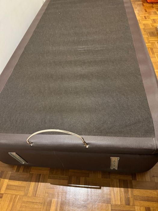 Cama de solteiro com arrumação+cabeceira