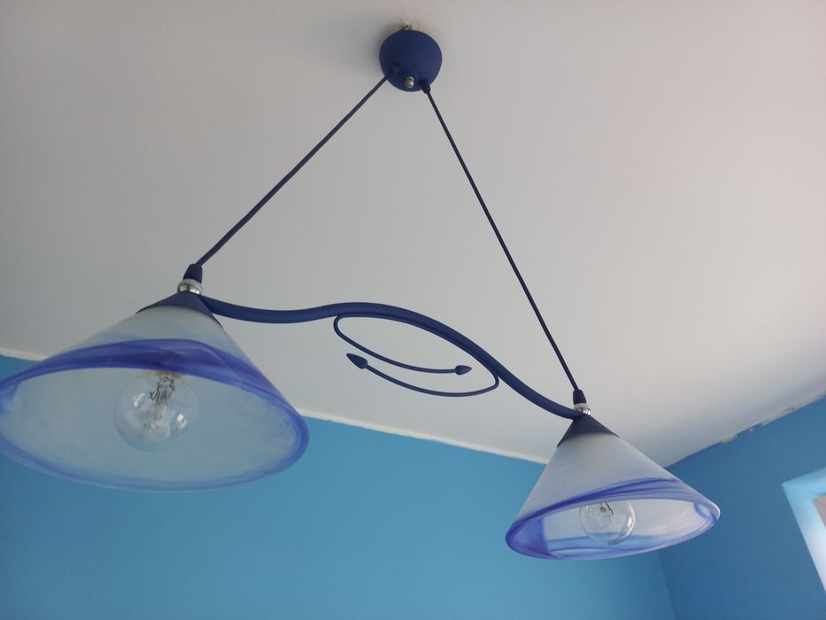 Kpl lamp wisząca i dwie nocne