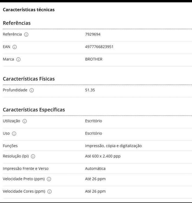 Impressora brother laser