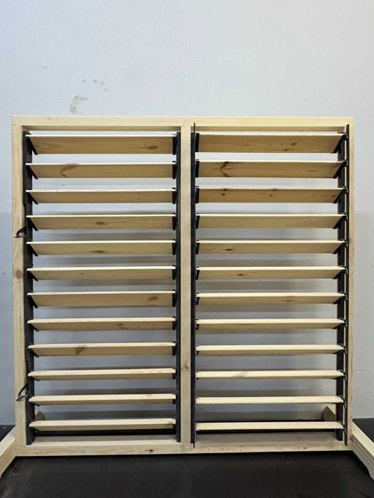 System ruchomych żaluzji, ruchome sosnowe deseczki, samodzielny montaż