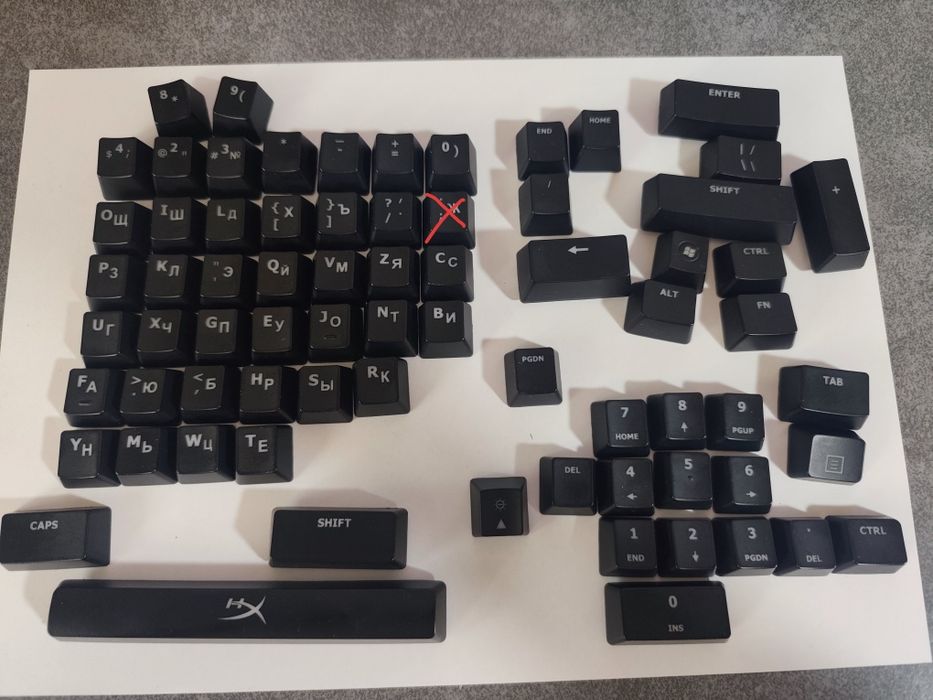 Кейкапи клавіатури HyperX Alloy FPS RGB