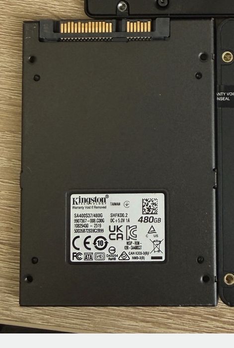 SSD диски 2.5" SATA: Kingston 480GB 2500грн