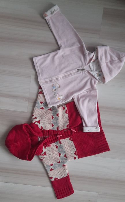 Zestaw 10szt: Bluzy, Sweter r.68 r.74