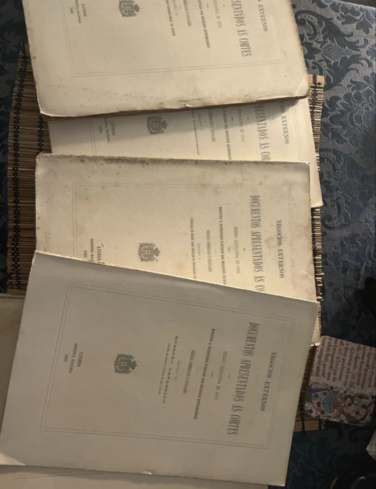 Lote de 7 volumes documentos apresentados as Cortes 1893