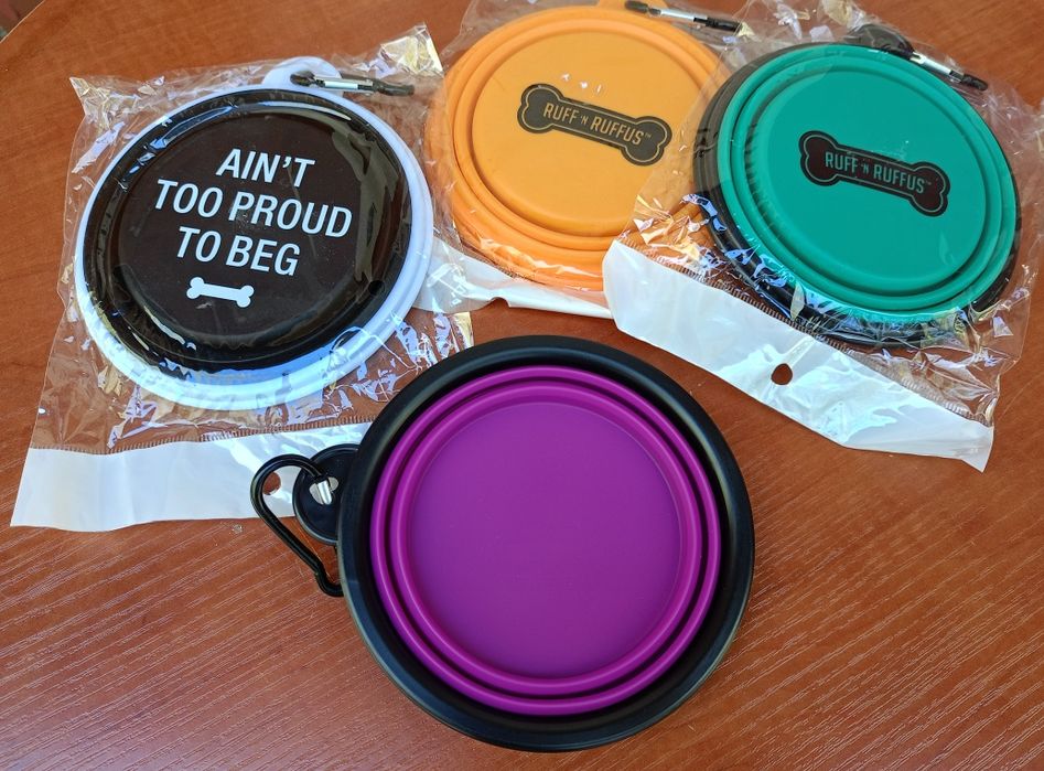 Silikonowe ,składane miseczki dla zwierząt za jedyne 4,99PLN