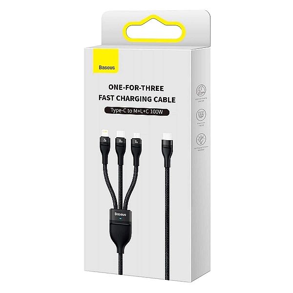 Baseus Flash Series II kabel USB Typ C - USB Typ C / Lightning / micro