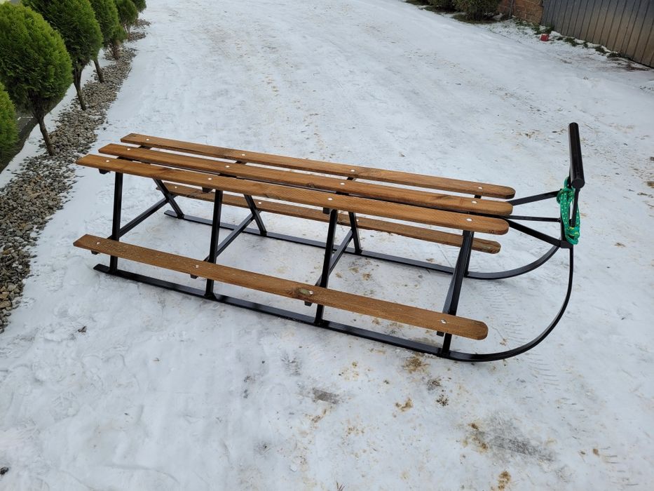 Sanki sanie masywne kulig do traktora quada
