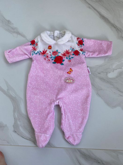 Одяг baby Annabell Zapf велюровий чоловічок комбінезон baby born 43 см