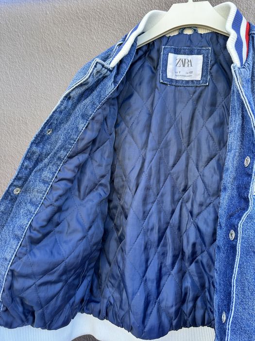 Куртка бомбер джинсовий зара zara 7/122