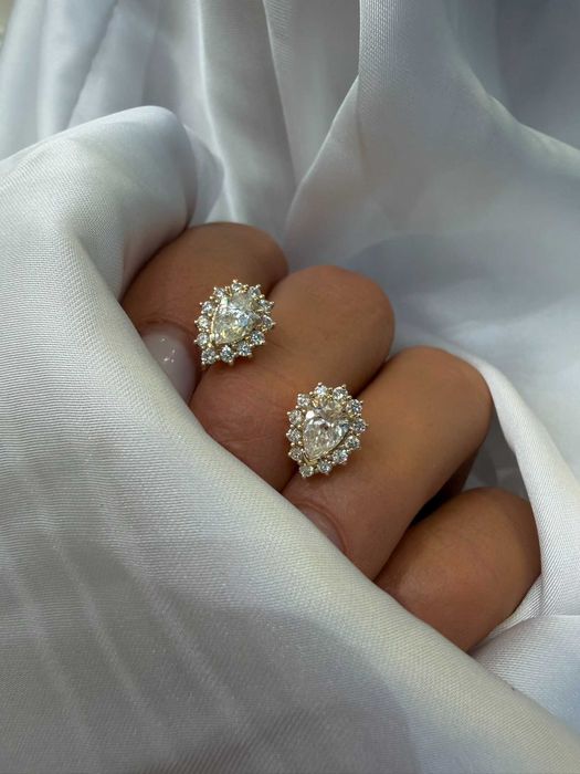 Kolczyki z diamentami naturalnymi 1.12 CT