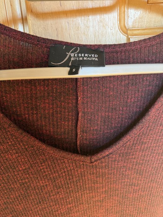 Burgundowa sukienka Reserved