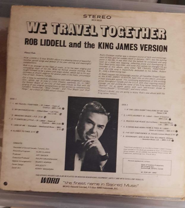 Disco vinil "We travel together" - Rob Liddell
