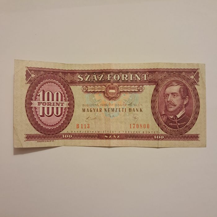 Hungary - 100 forint, from 1957 to 1989