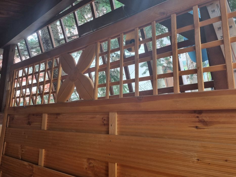 Płot,panel drewniany, Bornholm, deski,ogrodzenie  kwiatek