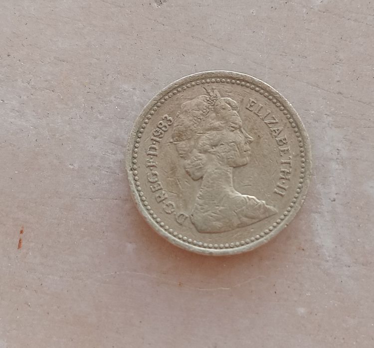 Moeda Raríssima One Pound 1983