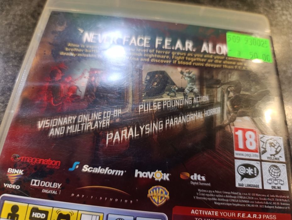Fear 3 PS3 pl po polsku możliwa zamiana sklep kioskzgrami