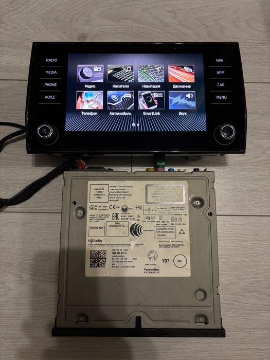 Магнітола Skoda Columbus CarPlay Mib2 Octavia A7 Kodiaq Karoq Android Auto навігація блок мультимедії Bolero Amundsen
