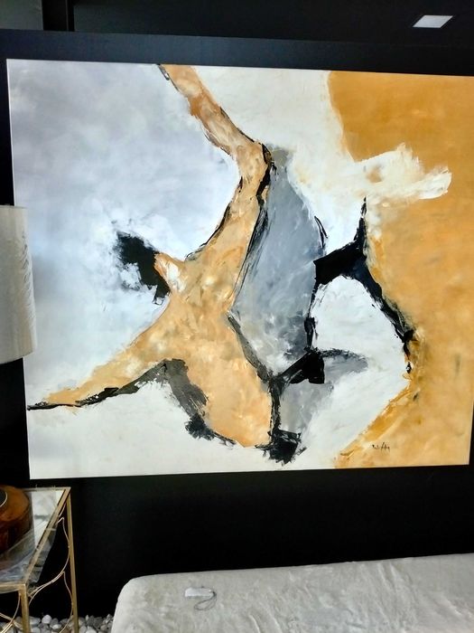Tela pintada á mão 120x140 cm